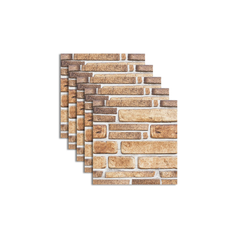 Lisslune | Pattern Matte Color Stone Peel and Stick Mosaic Tile Peel and Stick Tile Set of 5