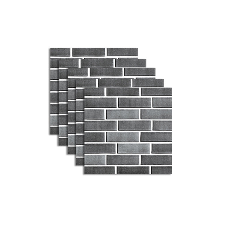 Lisslune | Pattern Matte Color Stone Peel and Stick Mosaic Tile Peel and Stick Tile Set of 5