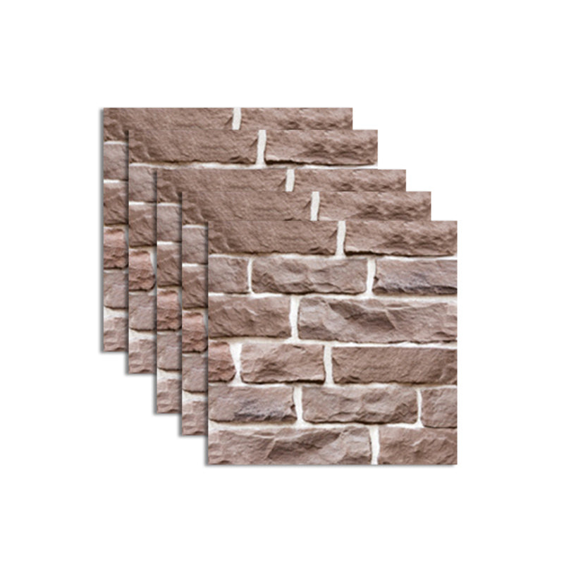 Lisslune | Pattern Matte Color Stone Peel and Stick Mosaic Tile Peel and Stick Tile Set of 5