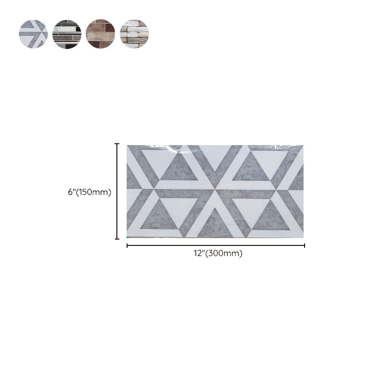 Lisslune | PVC Peel & Stick Tile Kitchen waterproof splash guard Peel and Stick Wall Tile Set of 18