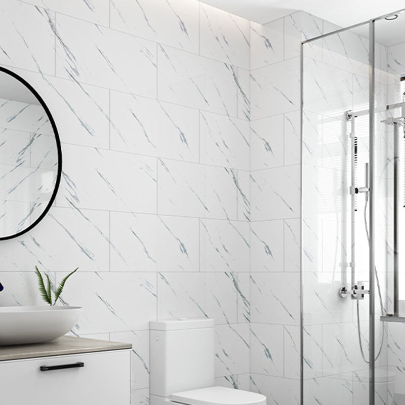 Lisslune | Mosaic Tiles Peel & Stick Tile PVC Kitchen Waterproof Wall Cladding Peel and Stick Wall Tile