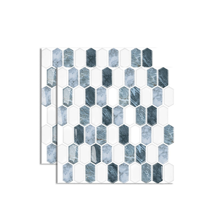 Lisslune | Polygon Peel and Stick Wall Tile PVC 30 cm x 30 cm Peel and Stick Tile for the Kitchen