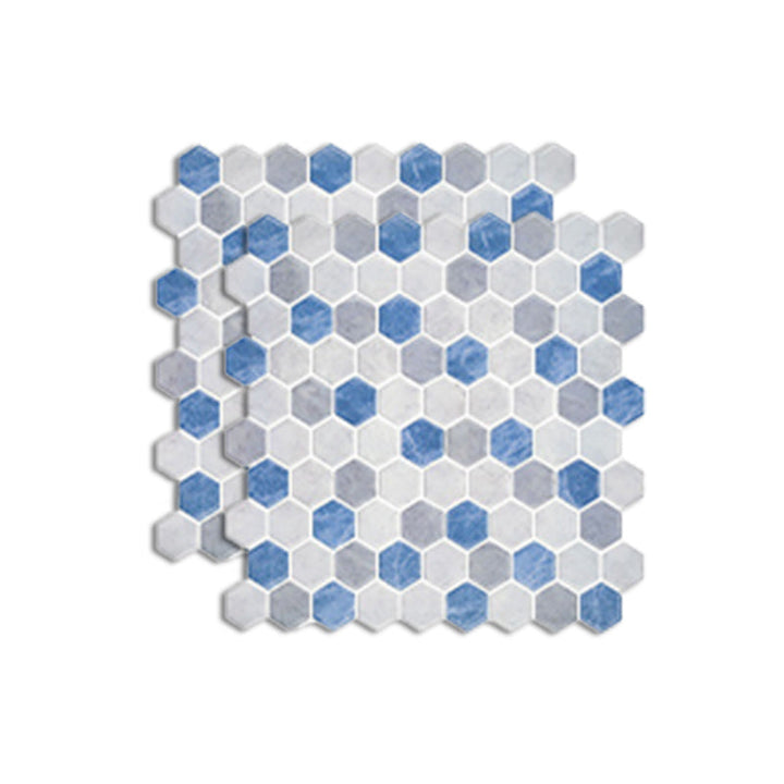 Lisslune | Polygon Metal Peel and Stick Back Wall Tile PVC Peel and Stick Tile for the Kitchen