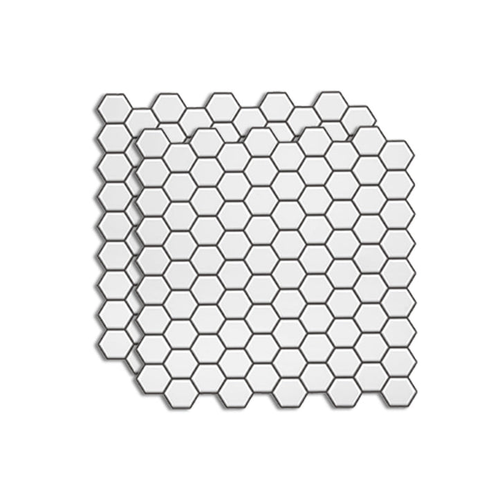Lisslune | Polygon Metal Peel and Stick Back Wall Tile PVC Peel and Stick Tile for the Kitchen