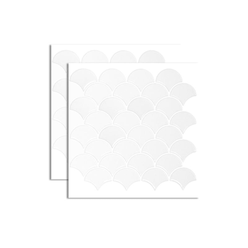 Lisslune | Polygon Metal Peel and Stick Back Wall Tile PVC Peel and Stick Tile for the Kitchen