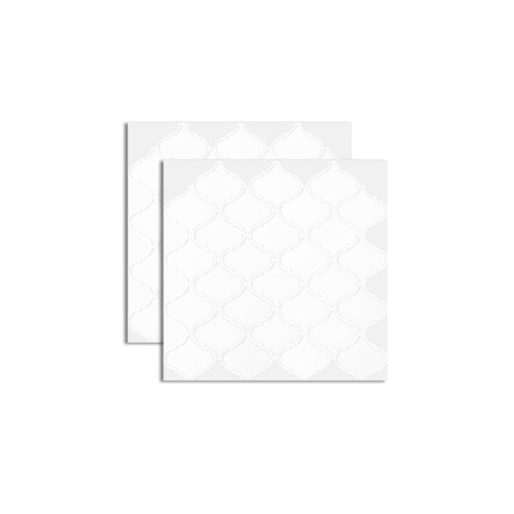Lisslune | Polygon Metal Peel and Stick Back Wall Tile PVC Peel and Stick Tile for the Kitchen