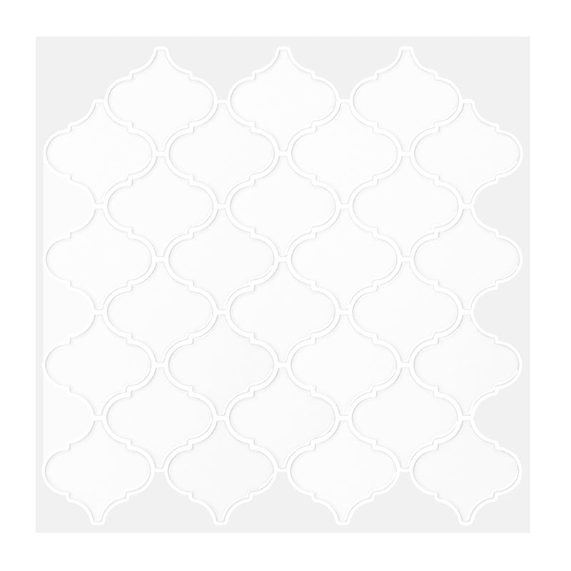 Lisslune | Polygon Metal Peel and Stick Back Wall Tile PVC Peel and Stick Tile for the Kitchen