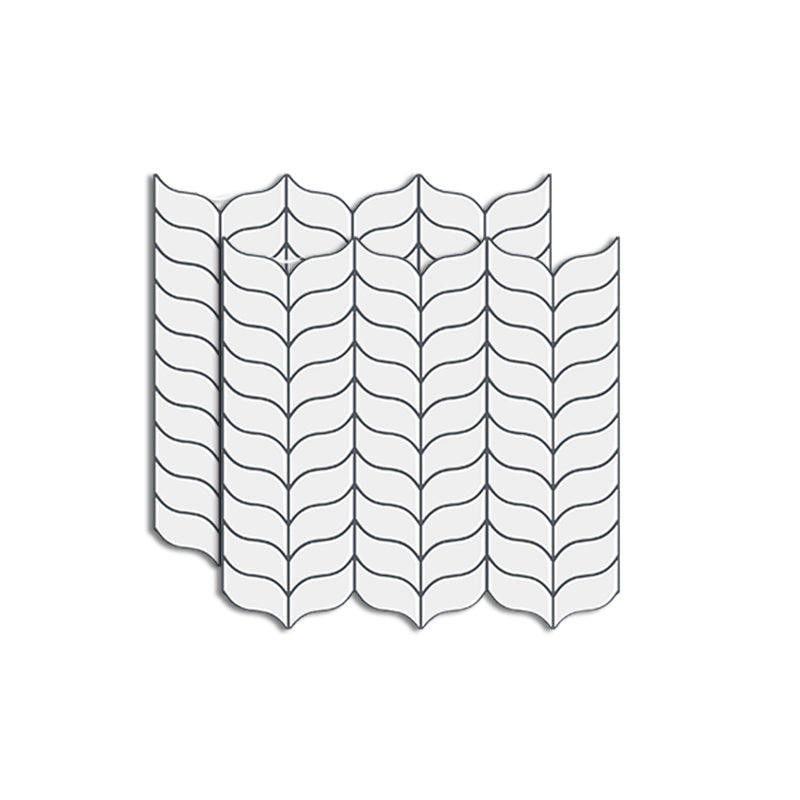 Lisslune | Mosaic tile Peel & Stick Tile PVC Kitchen backsplash Peel and Stick Wall Tile Set of 2