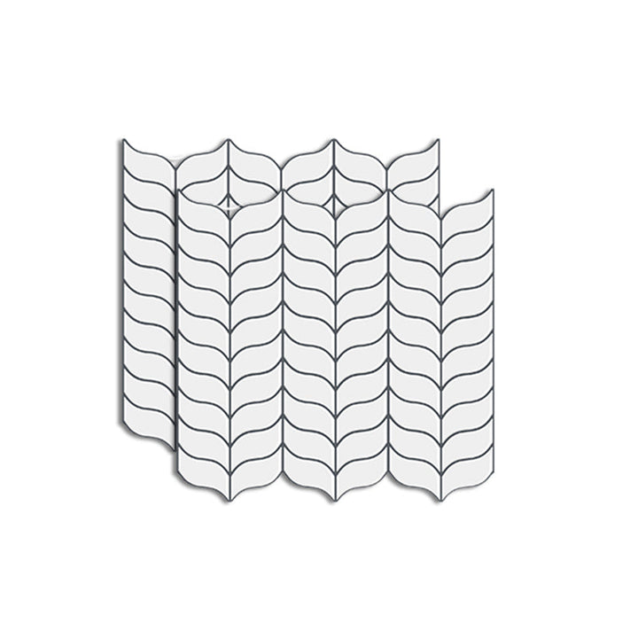 Lisslune | Mosaic tile Peel & Stick Tile PVC Kitchen backsplash Peel and Stick Wall Tile Set of 2