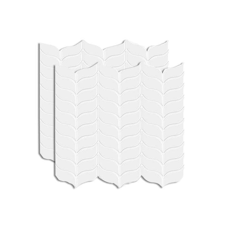 Lisslune | Mosaic tile Peel & Stick Tile PVC Kitchen backsplash Peel and Stick Wall Tile Set of 2
