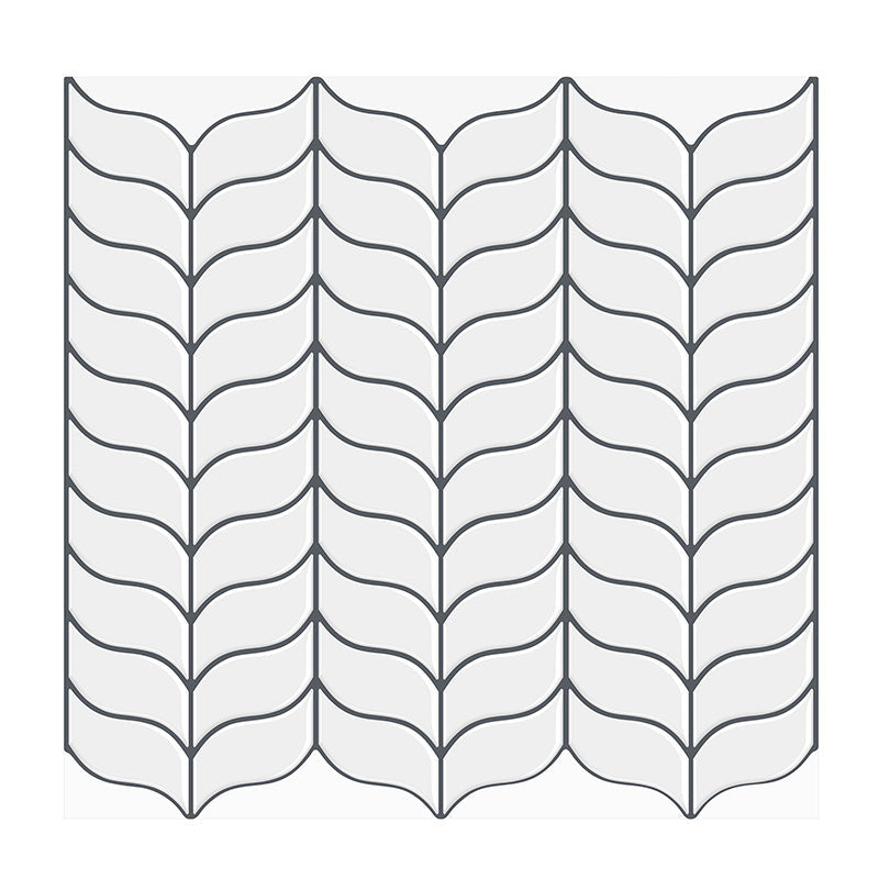 Lisslune | Mosaic tile Peel & Stick Tile PVC Kitchen backsplash Peel and Stick Wall Tile Set of 2