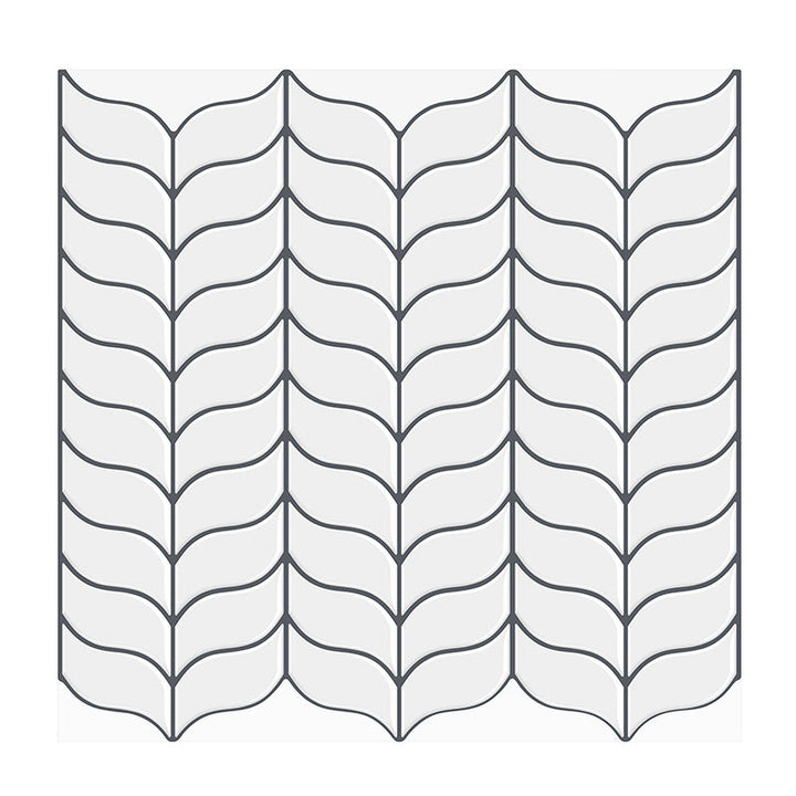 Lisslune | Mosaic tile Peel & Stick Tile PVC Kitchen backsplash Peel and Stick Wall Tile Set of 2