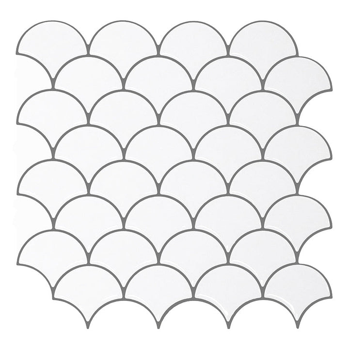 Lisslune | Mosaic tile Peel & Stick Tile PVC Kitchen backsplash Peel and Stick Wall Tile Set of 2