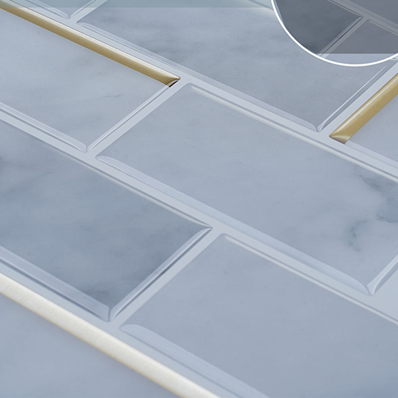 Lisslune | Mosaic Tile Peel & Stick Tile PVC Kitchen Backsplash Peel and Stick Wall Tile