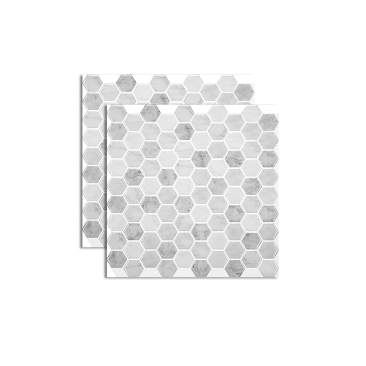 Lisslune | Mosaic Tile Peel & Stick Tile PVC Kitchen Backsplash Peel and Stick Wall Tile