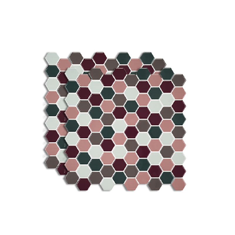 Lisslune | Mosaic Tile Peel & Stick Tile PVC Kitchen Backsplash Peel and Stick Wall Tile