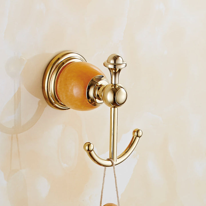 Lisslune | Contemporary brushed brass bathroom accessories as a single piece or as a set