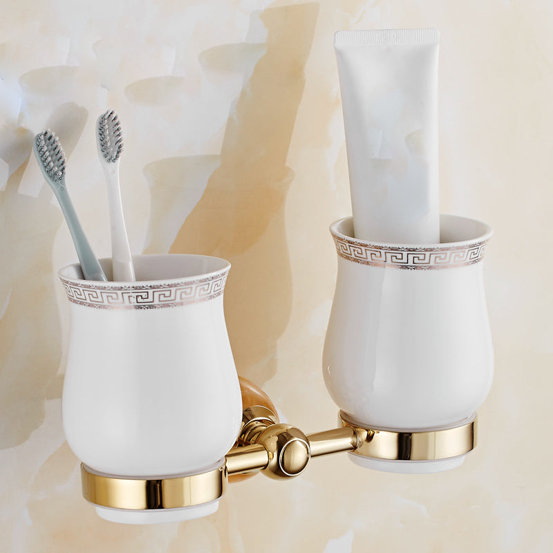 Lisslune | Contemporary brushed brass bathroom accessories as a single piece or as a set