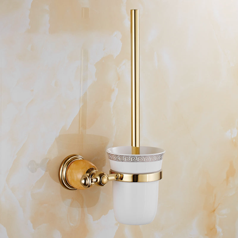 Lisslune | Contemporary brushed brass bathroom accessories as a single piece or as a set