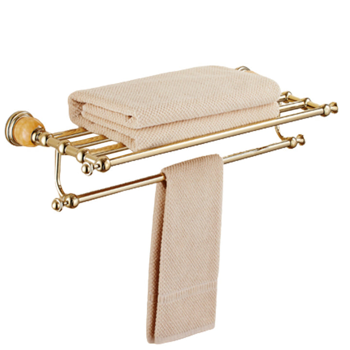 Lisslune | Contemporary brushed brass bathroom accessories as a single piece or as a set