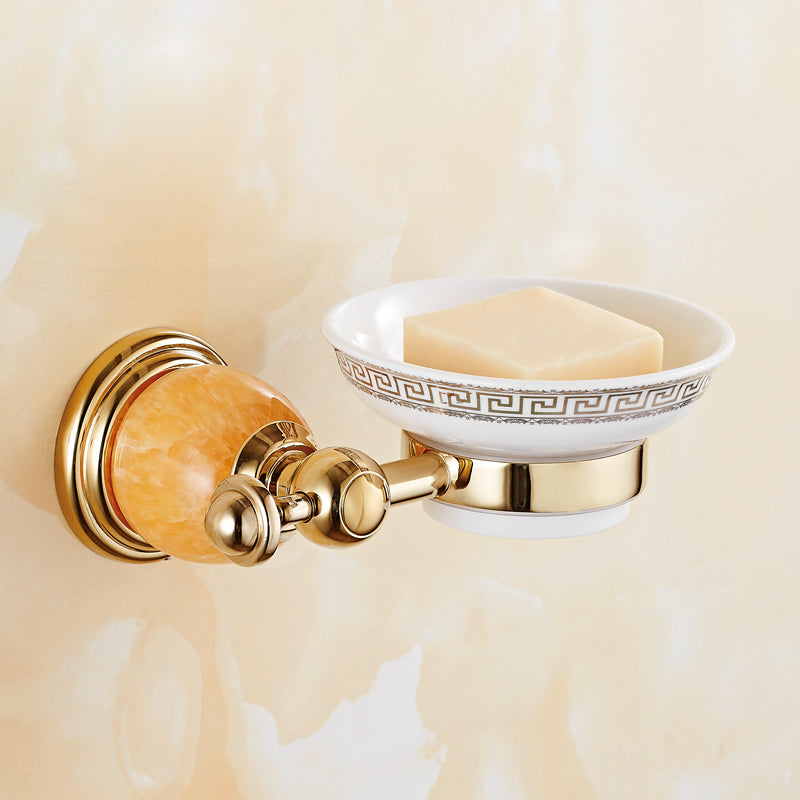 Lisslune | Contemporary brushed brass bathroom accessories as a single piece or as a set
