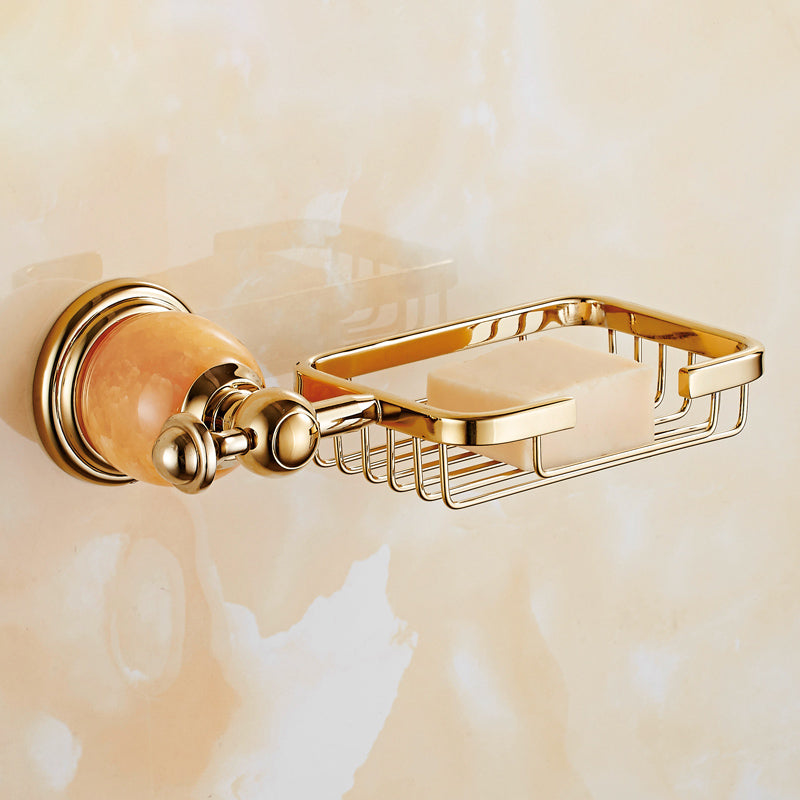 Lisslune | Contemporary brushed brass bathroom accessories as a single piece or as a set