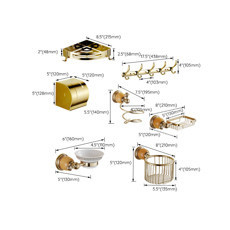 Lisslune | Contemporary brushed brass bathroom accessories as a single piece or as a set