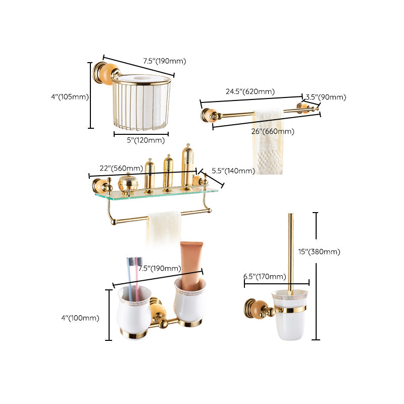 Lisslune | Modern bathroom accessories as a single piece or as a set in gold