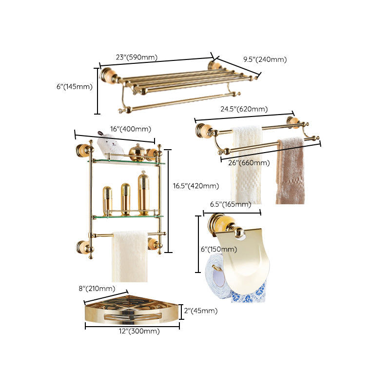Lisslune | Modern bathroom accessories as a single piece or as a set in gold