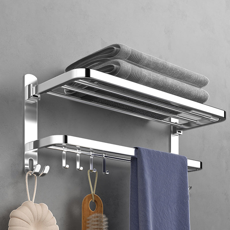 Lisslune | Contemporary Chrome Bathroom Hardware Set Polished Chrome Bathroom Set Made of Stainless Steel