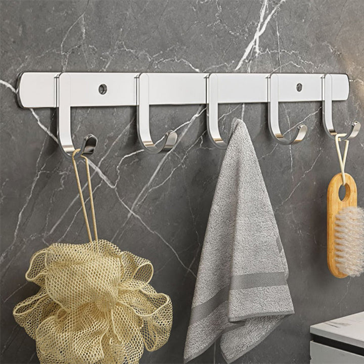 Lisslune | Contemporary Chrome Bathroom Hardware Set Polished Chrome Bathroom Set Made of Stainless Steel