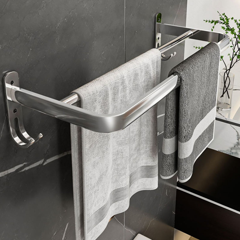 Lisslune | Contemporary Chrome Bathroom Hardware Set Polished Chrome Bathroom Set Made of Stainless Steel