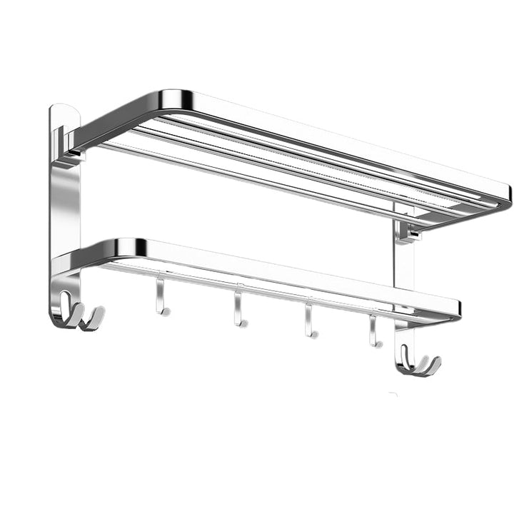 Lisslune | Contemporary Chrome Bathroom Hardware Set Polished Chrome Bathroom Set Made of Stainless Steel