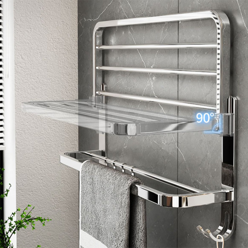 Lisslune | Contemporary Chrome Bathroom Hardware Set Polished Chrome Bathroom Set Made of Stainless Steel