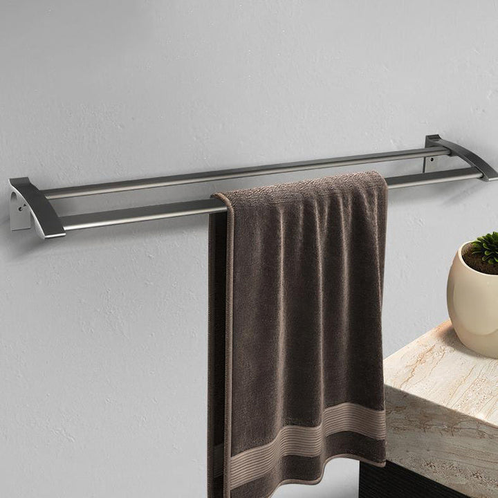 Lisslune | Contemporary Metal 6-Piece Bathroom Accessory Set with Bathroom Shelf