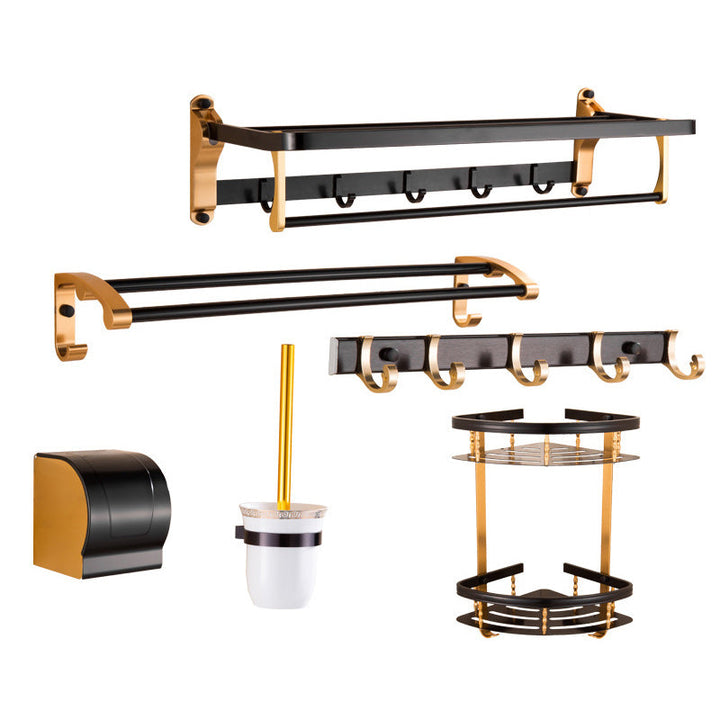 Lisslune | Contemporary black bathroom accessories as a single piece or in a set