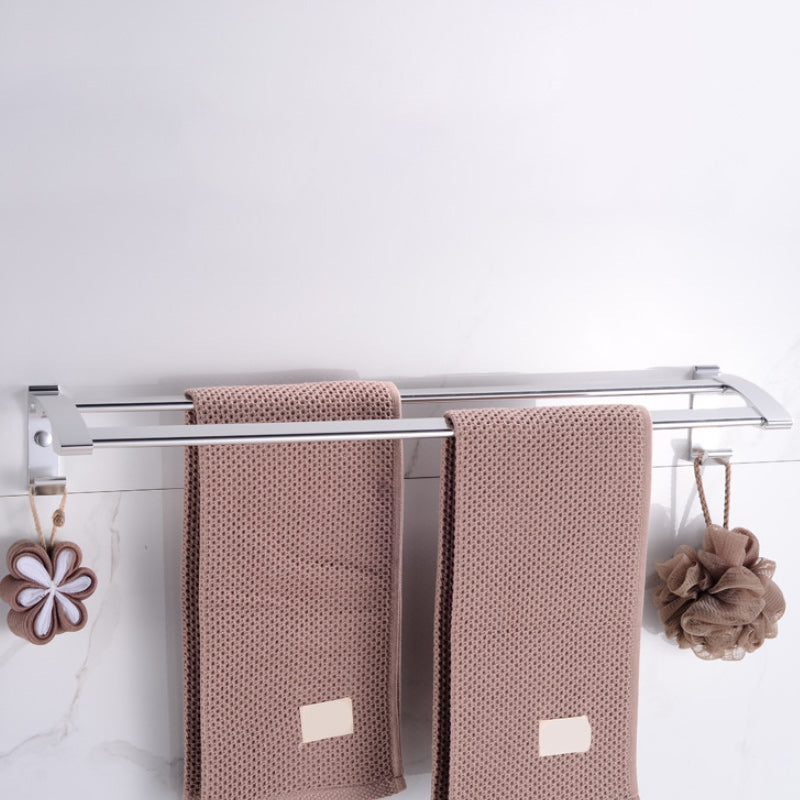 Lisslune | Modern 5-piece bathroom accessory set with triangular bath shelf