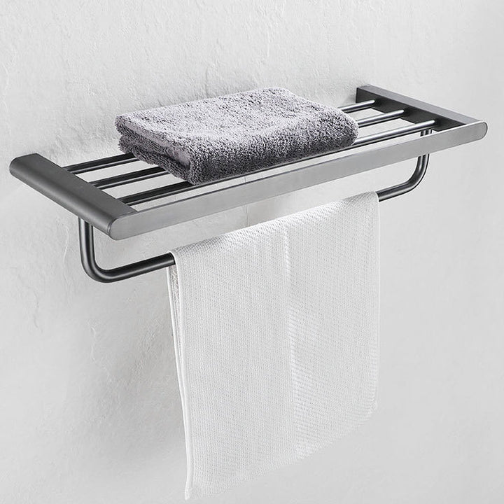 Lisslune | 5-piece modern bathroom accessory set made of stainless steel with towel bar/robe hooks/paper holder