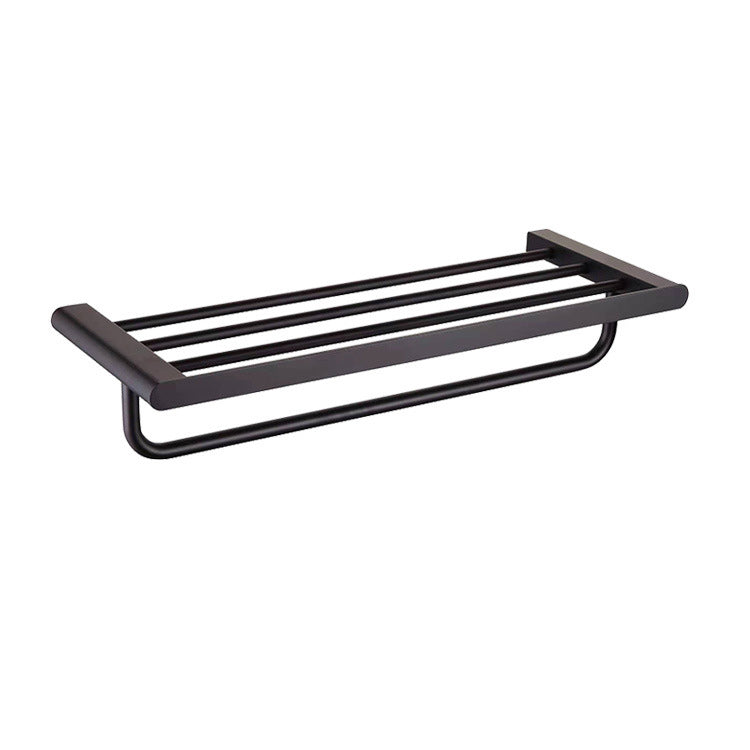 Lisslune | 5-piece modern bathroom accessory set made of stainless steel with towel rail/robe hooks/toilet paper holder