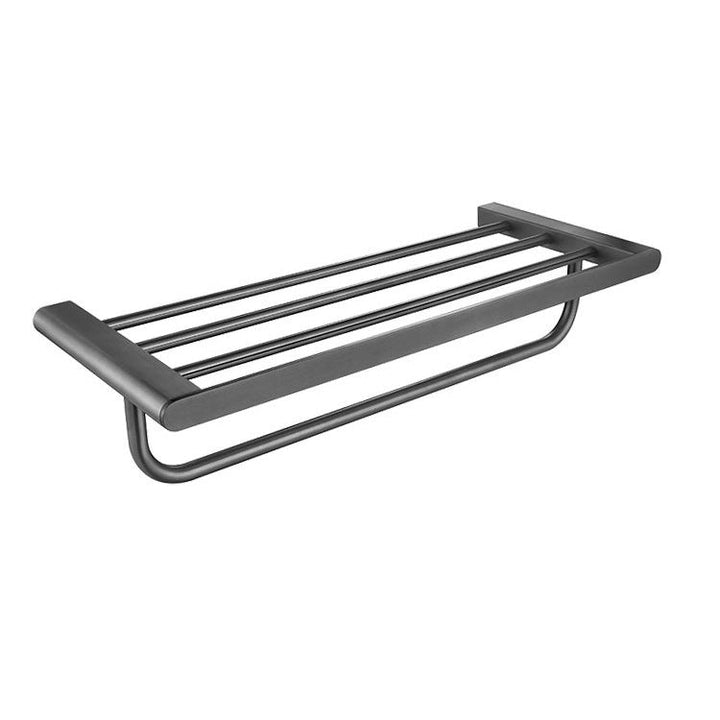 Lisslune | 5-piece modern bathroom accessory set made of stainless steel with towel bar/robe hooks/paper holder