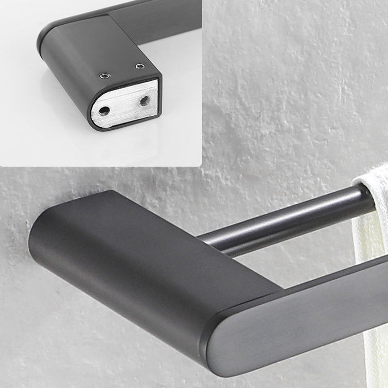 Lisslune | 5-piece modern bathroom accessory set made of stainless steel with towel bar/robe hooks/paper holder