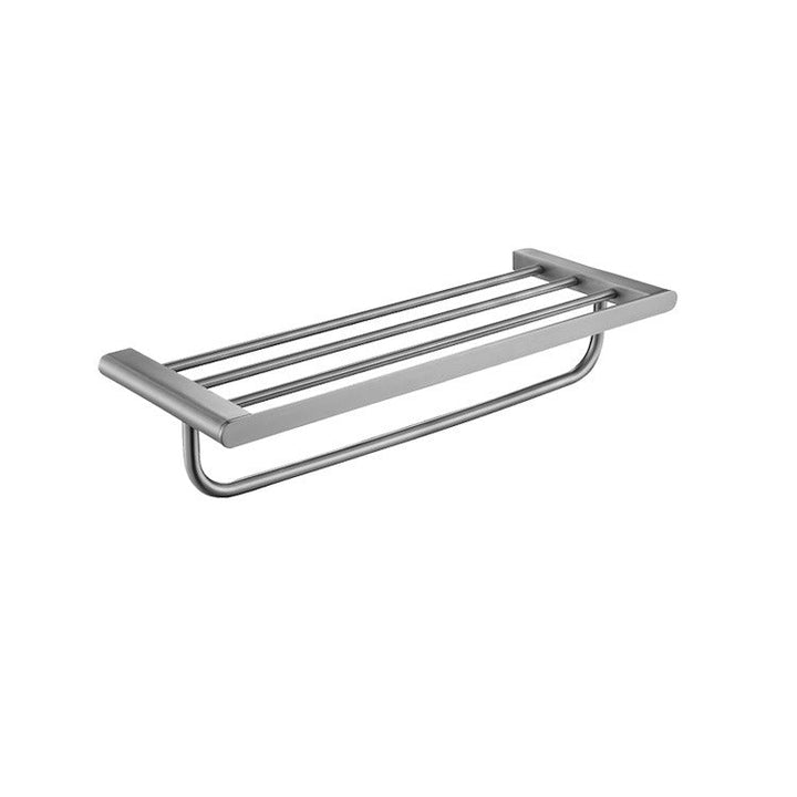 Lisslune | 5-piece modern bathroom accessory set made of stainless steel with towel rail/robe hooks/toilet paper holder
