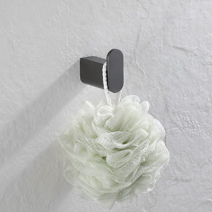 Lisslune | 5-piece modern bathroom accessory set made of stainless steel with towel bar/robe hooks/paper holder