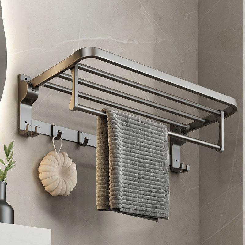 Lisslune | Contemporary Gray Bathroom Hardware Set Bathroom Shelf/Towel Bar Including Bathroom Set