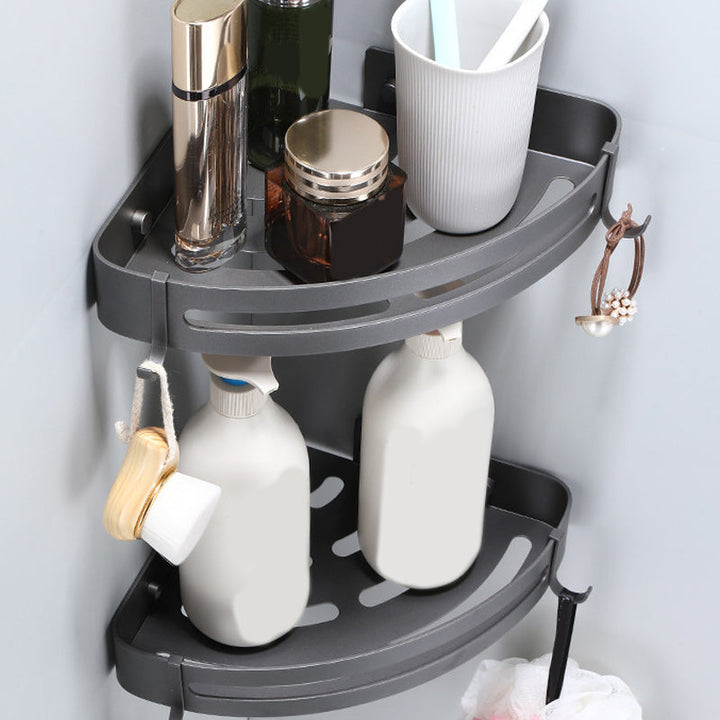 Lisslune | Contemporary Gray Bathroom Hardware Set Bathroom Shelf/Towel Bar Including Bathroom Set