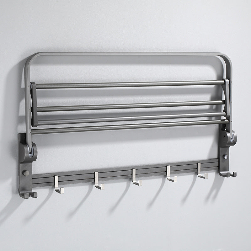 Lisslune | Contemporary Gray Bathroom Hardware Set Bathroom Shelf/Towel Bar Including Bathroom Set