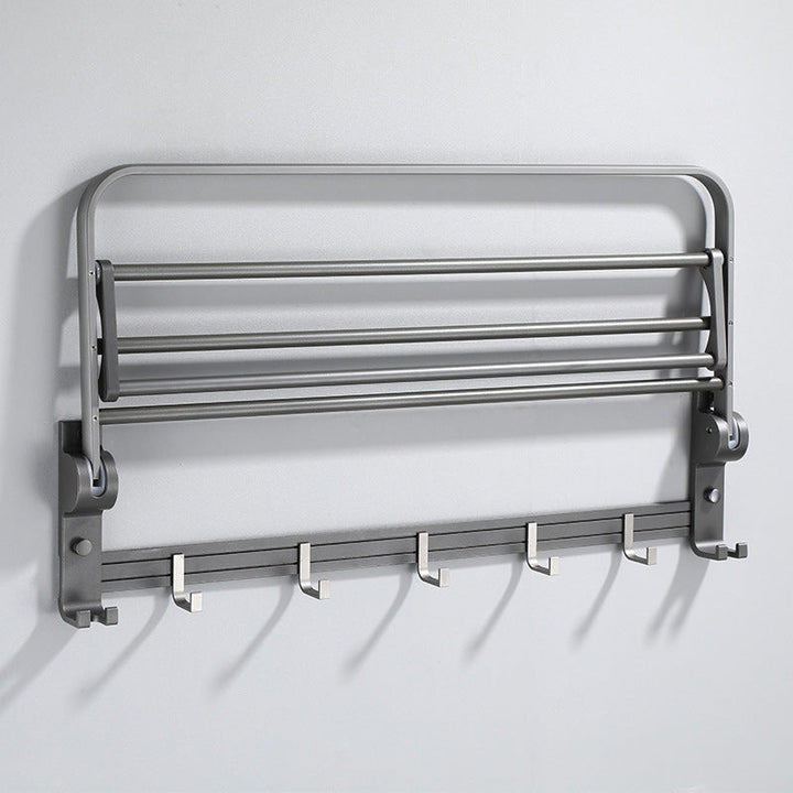 Lisslune | Contemporary Gray Bathroom Hardware Set Bathroom Shelf/Towel Bar Including Bathroom Set