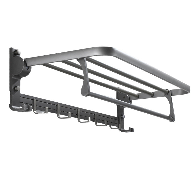Lisslune | Contemporary Gray Bathroom Hardware Set Bathroom Shelf/Towel Bar Including Bathroom Set