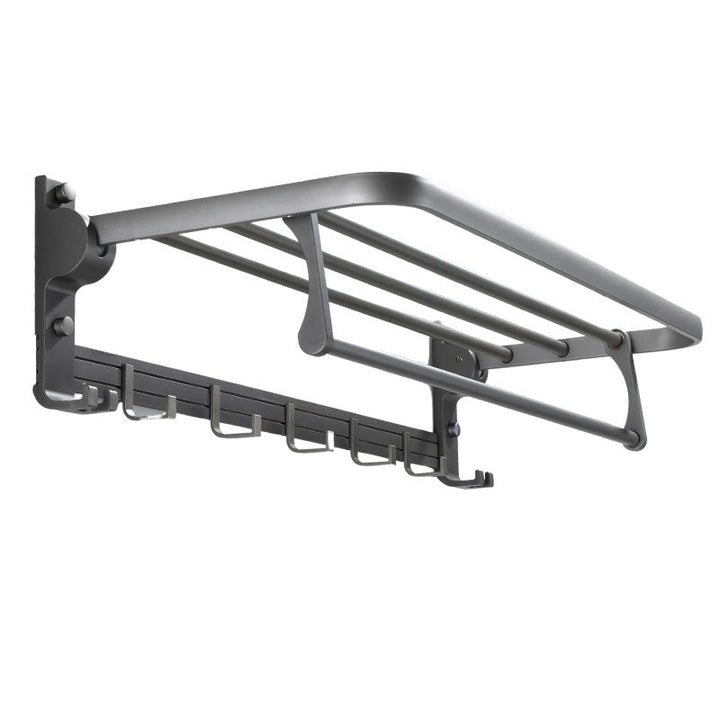 Lisslune | Contemporary Gray Bathroom Hardware Set Bathroom Shelf/Towel Bar Including Bathroom Set