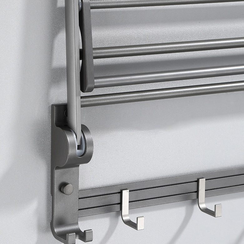 Lisslune | Contemporary Gray Bathroom Hardware Set Bathroom Shelf/Towel Bar Including Bathroom Set